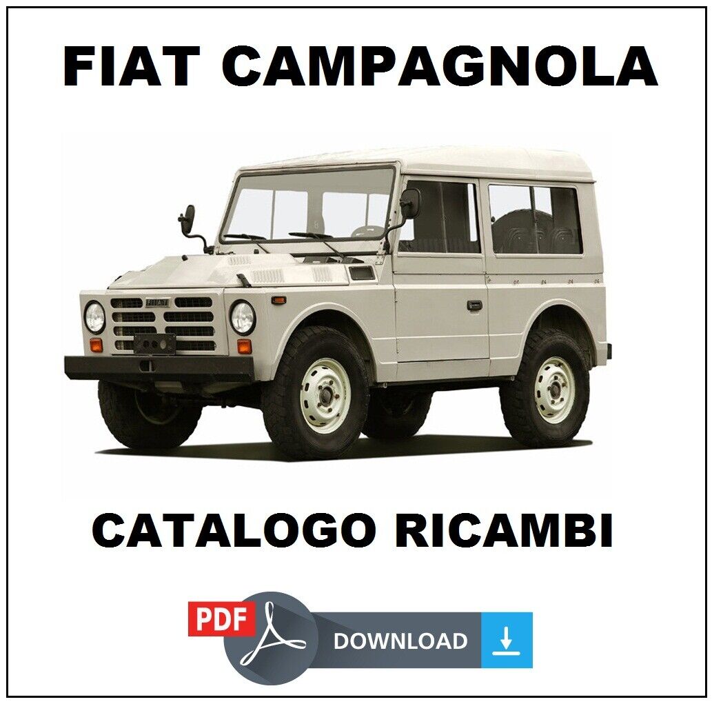 Fiat Campagnola AR76 1107AD Catalogo ricambi Manuale parti esplosi SPARE PARTS