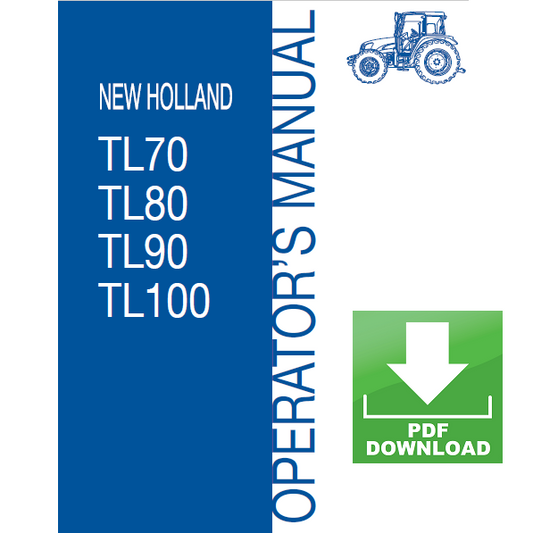 New Holland TL TL70 TL80 TL90 TL100 Operator's Manual use Instructions User Book