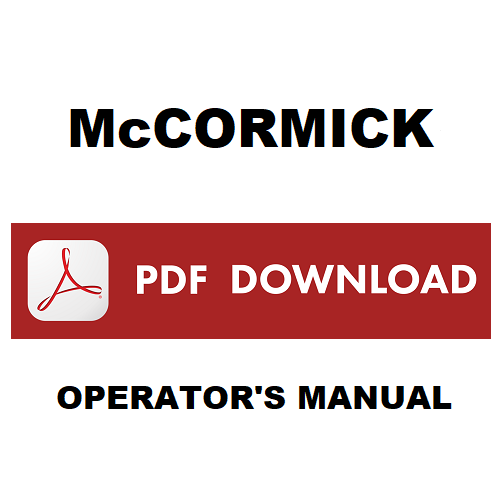 Tractor McCORMICK C max T3 75 80 90 100 105 110 Operations & maintenance Manual