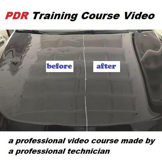 PDR Training Course Video tutorial to remove car hail dents Dent puller repair 
