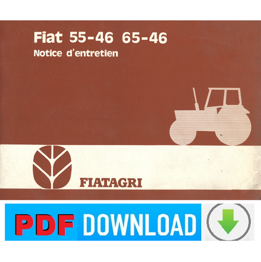 Fiatagri Fiat 55-46 65-46 Manuale Uso Manutenzione Libretto istruzioni FRANCESE