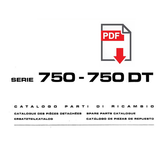 Catalogo ricambi FIAT serie 750 DT Manuale parti esplosi trattore SPARE PARTS