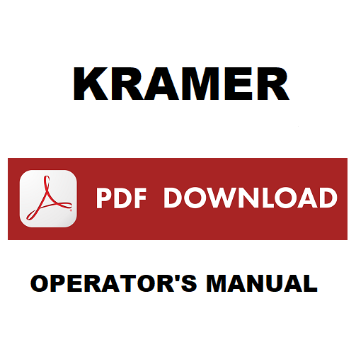 KRAMER WL180 WL280 Wheel Loaders Operator's manual Owner usrer instructions