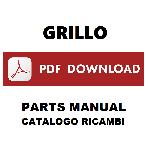GRILLO G55 GF2 Catalogo ricambi Manuale parti esplosi SPARE PARTS