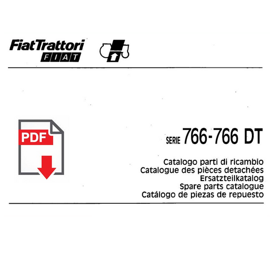 Catalogo ricambi FIAT serie 766 DT Manuale parti esplosi trattore SPARE PARTS