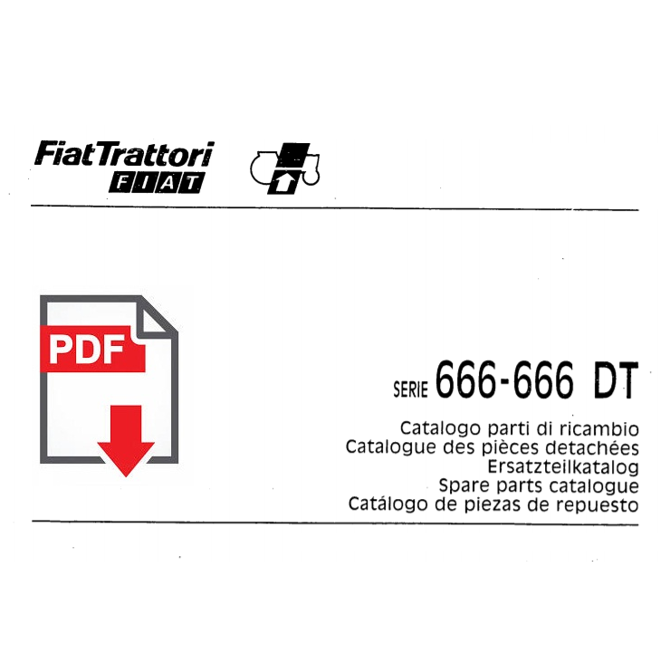 Catalogo ricambi FIAT serie 666 DT Manuale parti esplosi trattore SPARE PARTS 