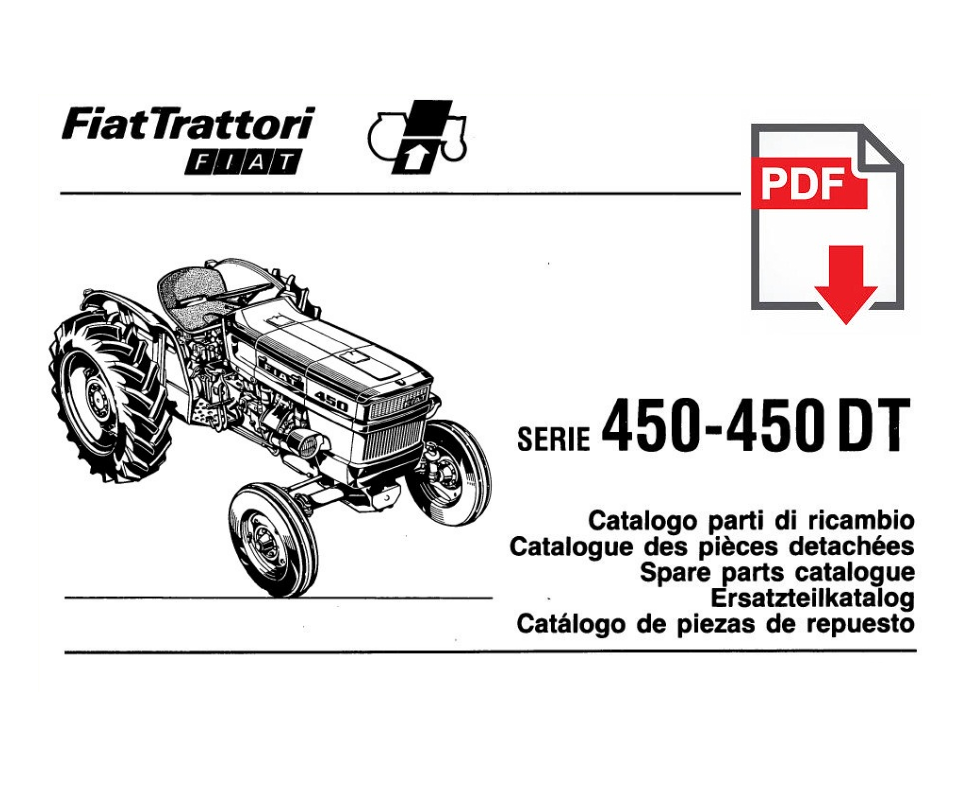 Catalogo ricambi FIAT 450 Special - DT - V Manuale parti esplosi trattore