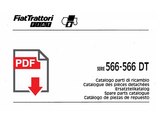 Catalogo ricambi trattore FIAT 566 DT Fiatagri Manuale parti esplosi SPARE PARTS