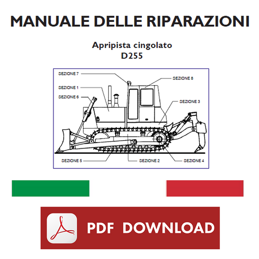 New Holland D255 Dozer Manuale officina Istruzioni per le riparazioni ITALIANO
