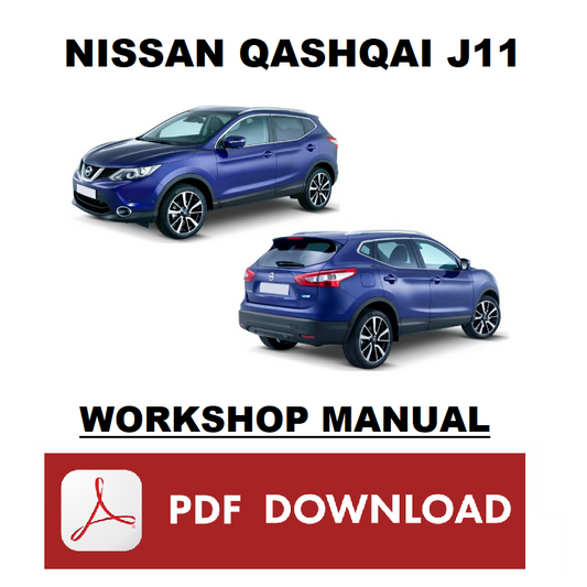 NISSAN QASHQAI J11 (2014 2015 2016 2017) Manuale officina Istruzioni riparazione