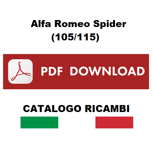 Alfa Romeo SPIDER Duetto (1970-1982) Catalogo ricambi Manuale parti esplosi