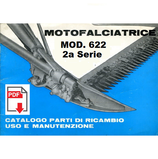 BCS 622 2a serie Manuale uso manutenzione Libretto istruzioni + catalogo ricambi