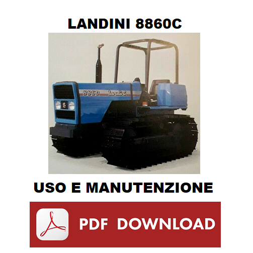 LANDINI 8860 C8860 8860C Manuale uso manutenzione Libretto istruzioni trattore