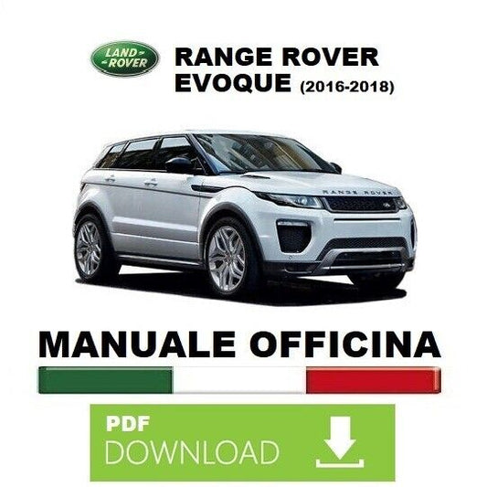 Land Rover Range EVOQUE 2016 2017 2018 Manuale officina riparazione manutenzione