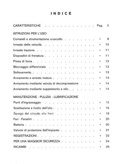 GOLDONI serie 500 Manuale Uso Manutenzione libretto istruzioni 521 526 528 532