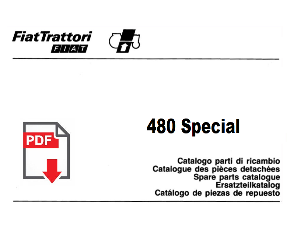 Catalogo ricambi trattore FIAT 480 Special Manuale parti di ricambio esplosi