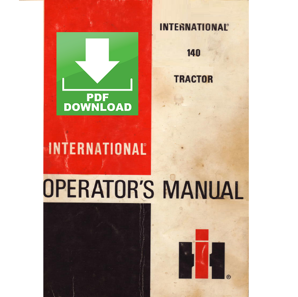 International Harvester 140 tractor Libretto uso manutenzione Operator's manual