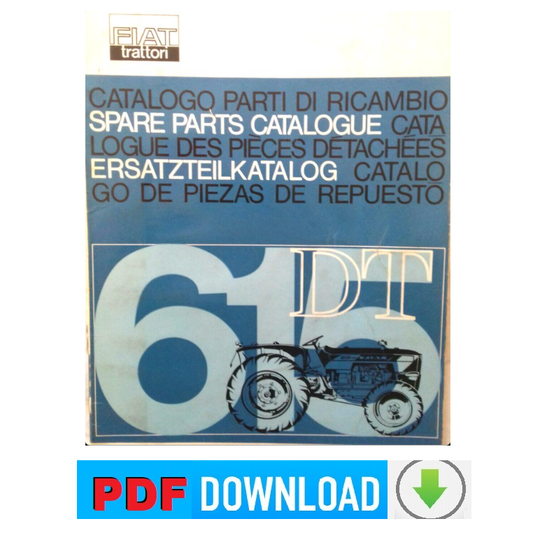 FIAT 615 DT Catalogo ricambi Manuale parti esplosi trattore SPARE PARTS