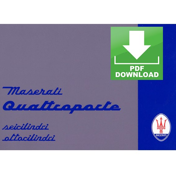 Maserati QUATTROPORTE (1994-2000) Manuale uso manutenzione Libretto istruzioni