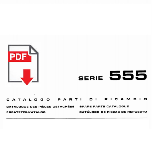 Catalogo ricambi trattore FIAT serie 555 Manuale parti esplosi SPARE PARTS BOOK