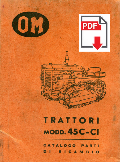 Trattore FIAT 45C 45CI OM Catalogo ricambi Manuale parti esplosi SPARE PARTS 