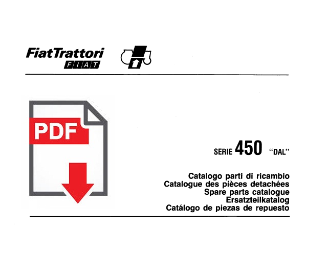 Catalogo ricambi trattore FIAT 450 DAL Manuale parti esplosi SPARE PARTS