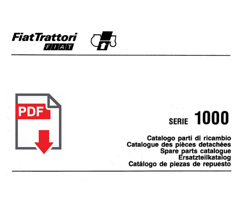 Catalogo ricambi FIAT serie 1000 DT Manuale parti esplosi trattore SPARE PARTS