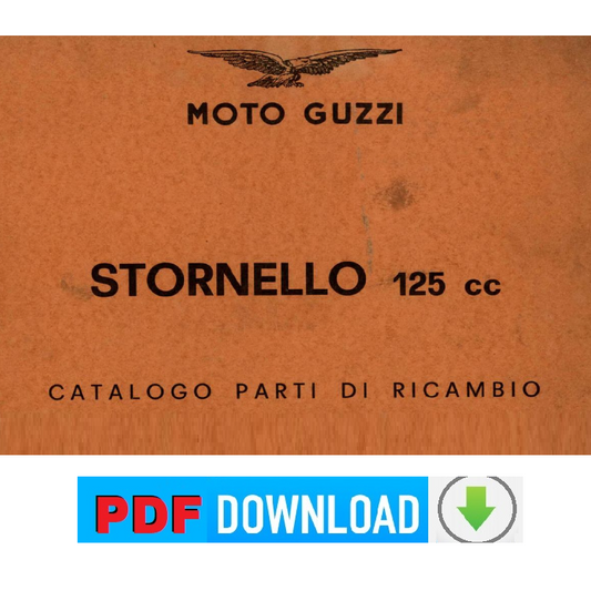 MOTO GUZZI Stornello 125 cc catalogo ricambi Manuale parti esplosi SPARE PARTS