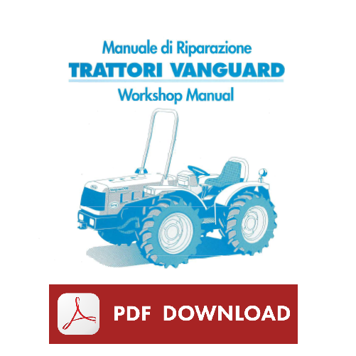 Trattore BCS VANGUARD RS MT Manuale officina riparazione Workshop service repair