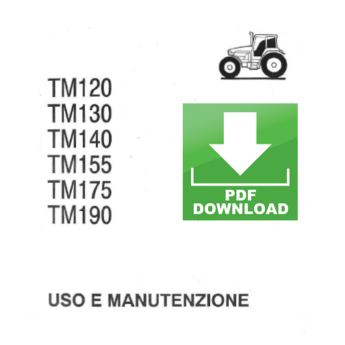 New Holland TM120 TM130 TM140 manuale uso manutenzione Libretto istruzioni ITA