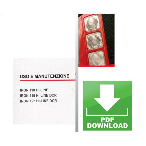 SAME IRON 115 HI-LINE DCR Manuale uso manutenzione Libretto istruzioni trattore