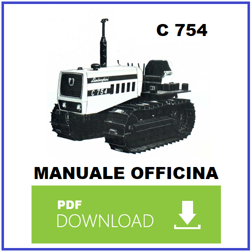 Lamborghini C754 Manuale officina Istruzioni riparazione assistenza trattore 