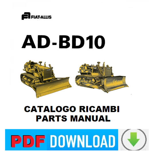 Fiatallis FIAT AD-BD10 Catalogo ricambi Manuale parti esplosi SPARE PARTS BOOK