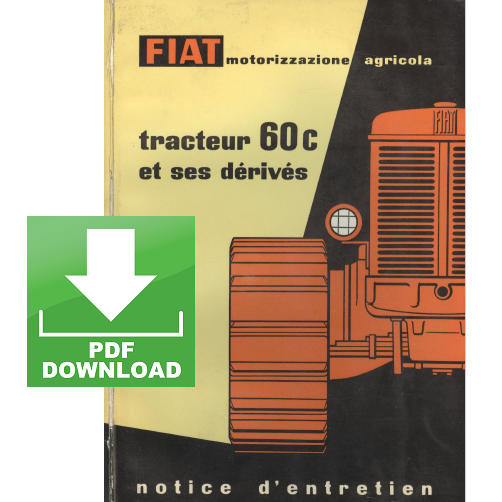 trattore FIAT 60C CI CA Manuale uso manutenzione Libretto istruzioni FRANCESE