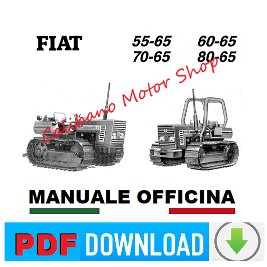 FIAT 80-65 Fiatagri Manuale officina Istruzioni riparazione assistenza trattore