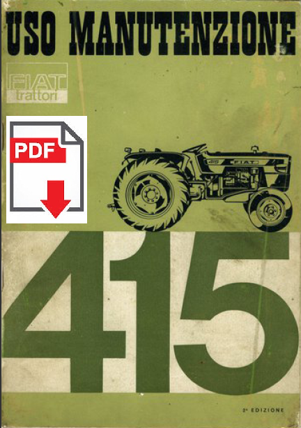 FIAT 415 Manuale uso manutenzione Libretto istruzioni trattore ITALIANO