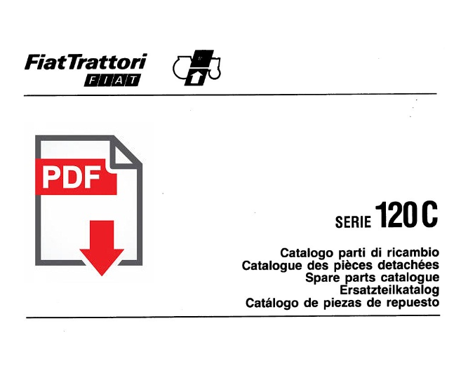 Catalogo ricambi trattore FIAT 120C Manuale parti esplosi SPARE PARTS 