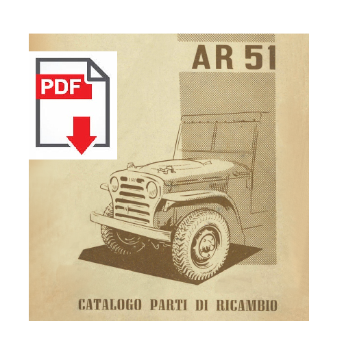 Catalogo ricambi Fiat Campagnola AR51 libro Manuale parti esplosi tavole AR 51