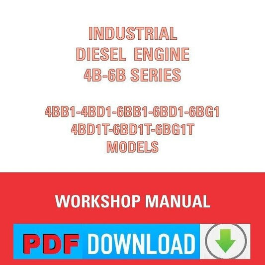 ISUZU motor 4BB1 4BD1 4BD1T Diesel 3.6 3.9 Engine Workshop Service Repair Manual