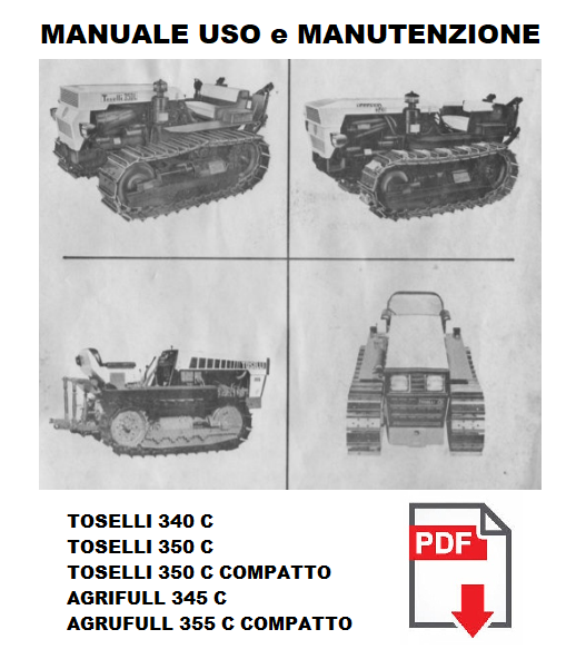 trattore AGRIFULL 345C 355C Manuale uso manutenzione libretto istruzioni