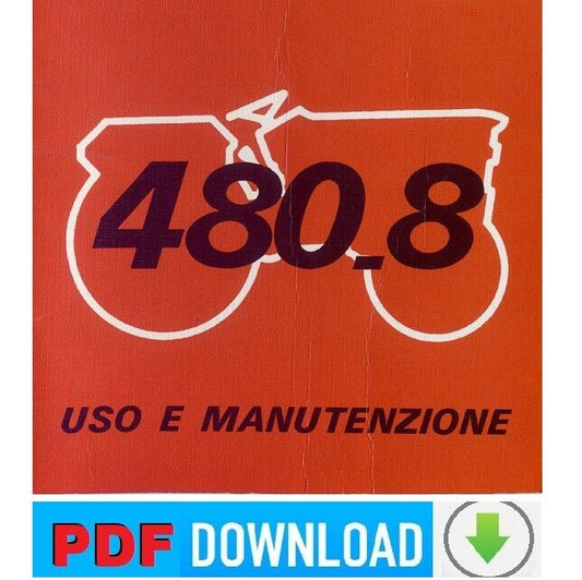 Trattore FIAT 480-8 DT Manuale uso manutenzione libretto istruzioni ITALIANO