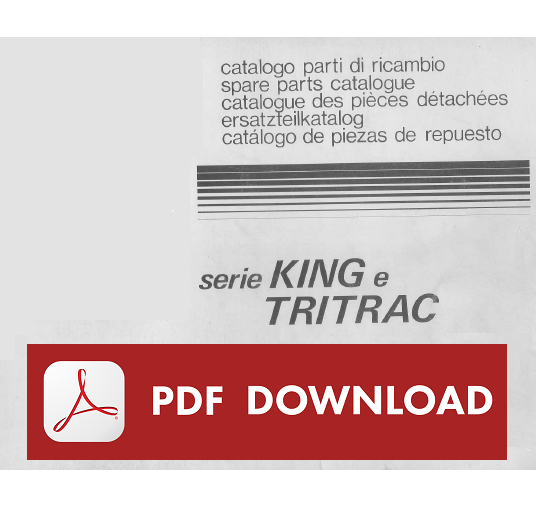 Antonio CARRARO KING - TRITRAC Catalogo ricambi manuale parti esplosi trattore