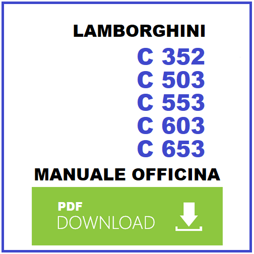 Lamborghini C653 Manuale officina Istruzioni riparazione Service assistenza ITA