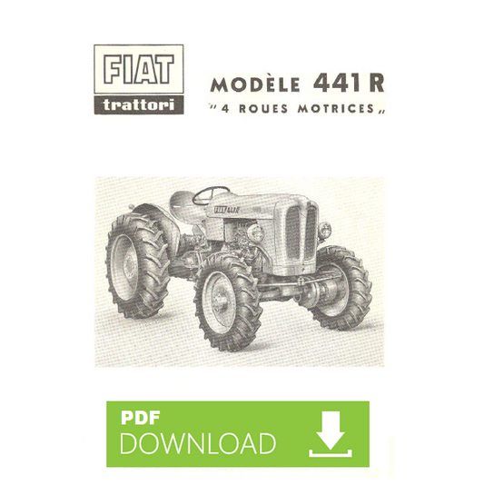 Tracteur FIAT 441R Notice d'entretien Manuel guide d'usage utilisation FRANCESE