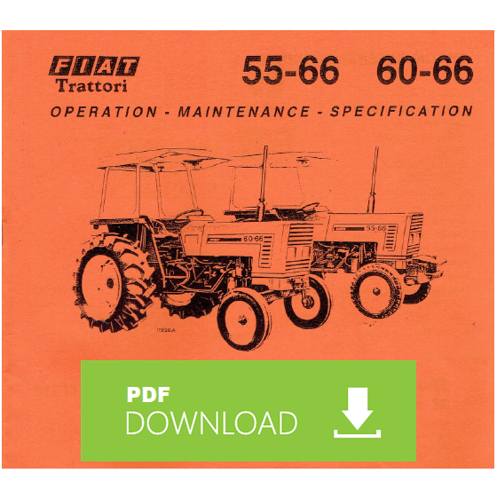 FIAT FIATAGRI 55-66 60-66 Owner's manual instructions user book ENGLISH
