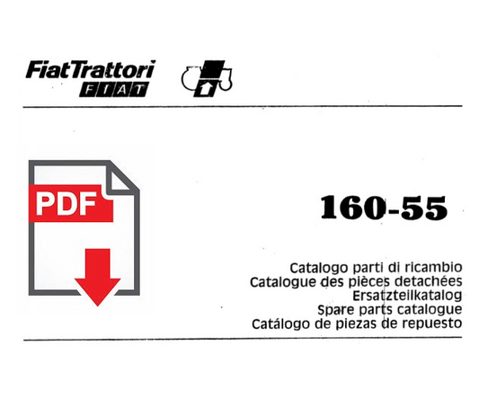 FIAT 160-55 Catalogo ricambi Manuale parti esplosi trattore SPARE PARTS