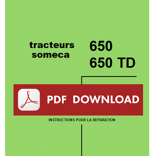 Trattore FIAT 650 DT Manuale officina Istruzioni riparazione Workshop service FR