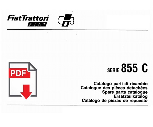 Catalogo ricambi Trattore FIAT serie 855C Manuale parti esplosi SPARE PARTS