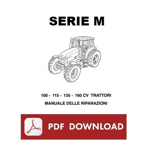 FIATAGRI New Holland Manuale officina trattore M100 M115 M135 M160 serie M ITA