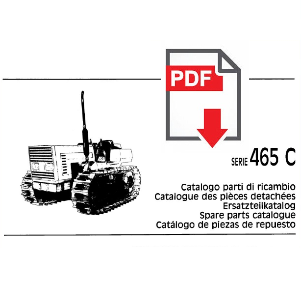 Catalogo ricambi trattore FIAT serie 465C Manuale parti esplosi SPARE PARTS BOOK